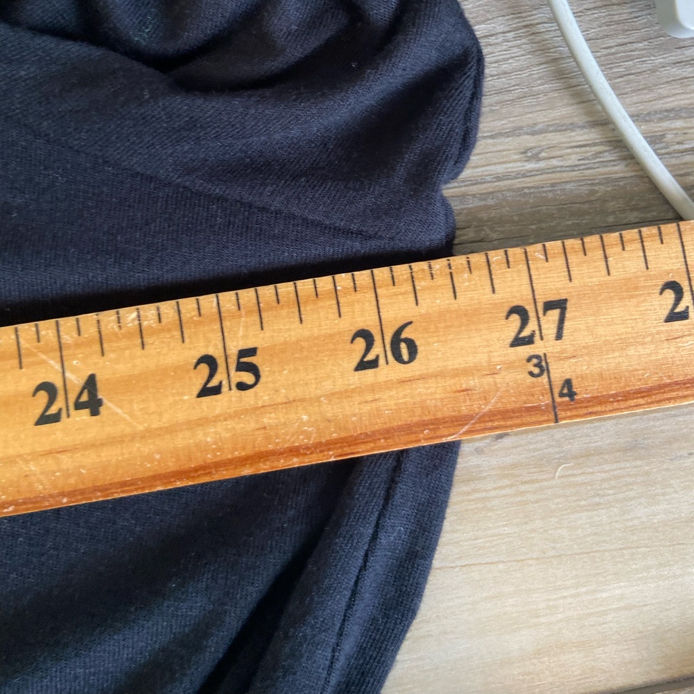 Logo By Lori Goldstein Tunic Top 3X  Lace Hem Black & Gray Soft Knit Long Sleeve - Picture 5 of 9